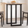 Pieds de table à manger cadre en O 60x40x73 cm acier 561374561374
