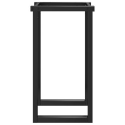 Pieds de table à manger cadre en O 60x40x73 cm acier 561374561374