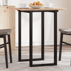 Pieds de table à manger cadre en O 40x40x73 cm acier 561376561376