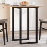 Pieds de table à manger cadre en O 40x40x73 cm acier 561376561376