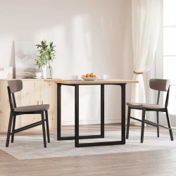 Pieds de table à manger cadre en O 60x60x73 cm acier 561377561377
