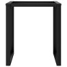 Pieds de table à manger cadre en O 60x60x73 cm acier 561377561377