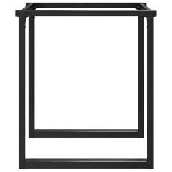 Pieds de table à manger cadre en O 60x60x73 cm acier 561377561377