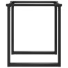 Pieds de table à manger cadre en O 60x60x73 cm acier 561377561377