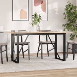 Pieds de table à manger cadre en O 120x60x73 cm acier 561378561378