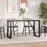 Pieds de table à manger cadre en O 120x60x73 cm acier 561378561378