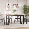 Pieds de table à manger cadre en O 140x60x73 cm acier 561379561379