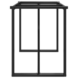 Pieds de table à manger cadre en O 140x60x73 cm acier 561379561379