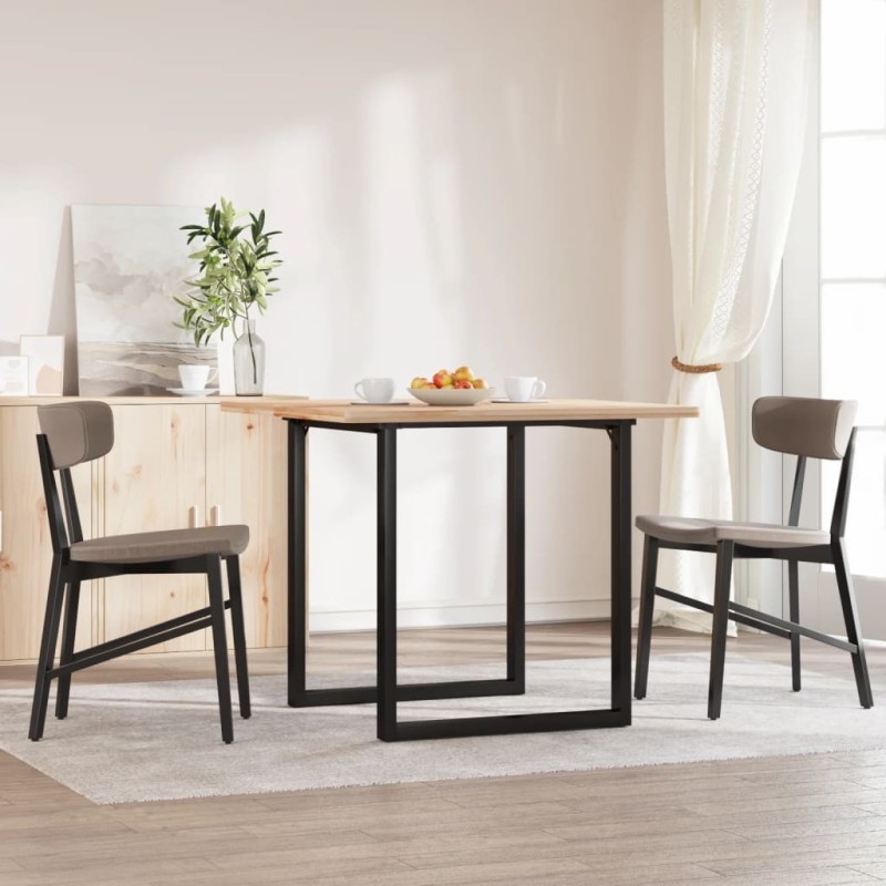 Pieds de table à manger cadre en O 70x70x73 cm acier 561380561380