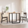 Pieds de table à manger cadre en O 70x70x73 cm acier 561380561380