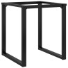 Pieds de table à manger cadre en O 70x70x73 cm acier 561380561380