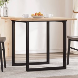 Pieds de table à manger cadre en O 70x70x73 cm acier 561380561380