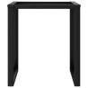 Pieds de table à manger cadre en O 70x70x73 cm acier 561380561380