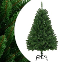 Sapin de Noël artificiel à charnières avec support vert 150 cm 561385561385