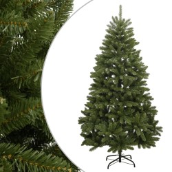 Sapin de Noël artificiel à charnières avec support vert 210 cm 561387561387