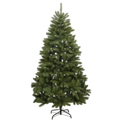 Sapin de Noël artificiel à charnières avec support vert 210 cm 561387561387