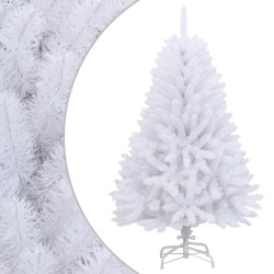 Sapin de Noël artificiel à charnières avec support blanc 120 cm 561389561389