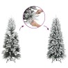 Sapin de Noël artificiel à charnières avec support blanc 120 cm 561389561389