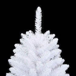 Sapin de Noël artificiel à charnières avec support blanc 120 cm 561389561389