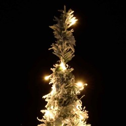 Sapin de Noël artificiel escamotable avec neige floquée 100 LED 561396561396