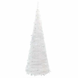 Sapin de Noël artificiel escamotable 200 LED blanc 210 cm 561397561397
