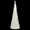 Sapin de Noël artificiel escamotable 100 LED blanc 150 cm 561399561399