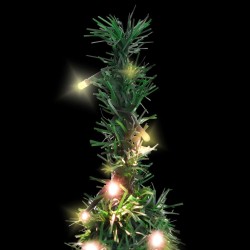 Sapin de Noël artificiel escamotable 50 LED vert 120 cm 561400561400