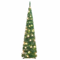 Sapin de Noël artificiel escamotable 50 LED vert 120 cm 561400561400