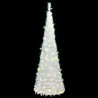 Sapin de Noël artificiel escamotable 150 LED blanc 180 cm 561401561401
