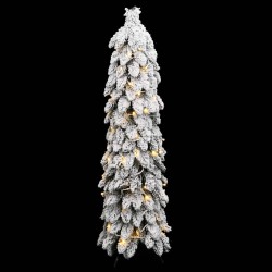 Sapin de Noël artificiel pré-éclairé avec 80 LED/neige floquée 561403561403