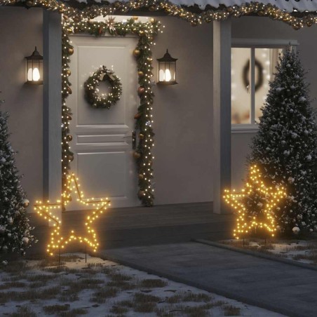 Décoration lumineuse étoile de Noël avec piquets 115 LED 85 cm 561410561410