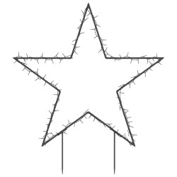 Décoration lumineuse étoile de Noël avec piquets 115 LED 85 cm 561410561410