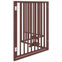 Porte pour chien pliable à 4 panneaux, marron, 320 cm, bois de peuplier 561416561416
