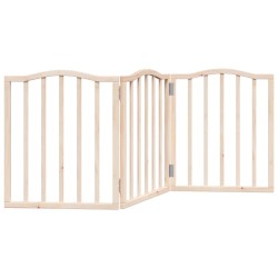 Barrière pour chien pliable 3 panneaux 150 cm bois de peuplier 561417561417