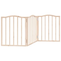 Barrière pour chien pliable 3 panneaux 150 cm bois de peuplier 561417561417