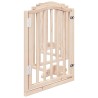 Barrière pour chiens avec porte 6 panneaux bois de peuplier 561418561418