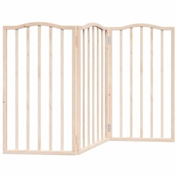 Barrière pour chien pliable 3 panneaux 150 cm bois de peuplier 561419561419