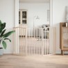 Barrière pour chien pliable 3 panneaux 150 cm bois de peuplier 561419561419