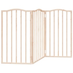 Barrière pour chien pliable 3 panneaux 150 cm bois de peuplier 561419561419
