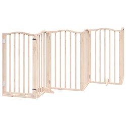 Barrière pour chien avec porte pliable 6 panneaux 300 cm Bois de peuplier 561420561420
