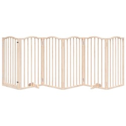 Barrière pour chien avec porte pliable 6 panneaux 300 cm Bois de peuplier 561420561420