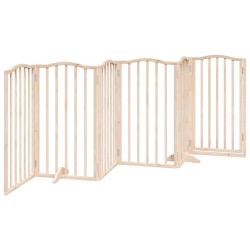 Barrière pour chien avec porte pliable 6 panneaux 300 cm Bois de peuplier 561420561420