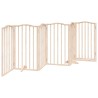 Barrière pour chien avec porte pliable 6 panneaux 300 cm Bois de peuplier 561420561420