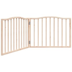 Barrière pour chien pliable 2 panneaux 160 cm bois de peuplier 561421561421