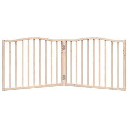 Barrière pour chien pliable 2 panneaux 160 cm bois de peuplier 561421561421