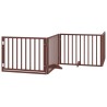 Porte pour chien pliable à 4 panneaux, marron, 320 cm, bois de peuplier 561422561422