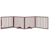 Porte pour chien pliable à 4 panneaux, marron, 320 cm, bois de peuplier 561422561422