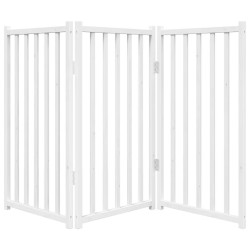 Barrière pour chien pliable 3 panneaux 150 cm bois sapin massif 561424561424