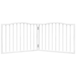 Barrière pour chien pliable 2 panneaux 160 cm bois de peuplier 561426561426