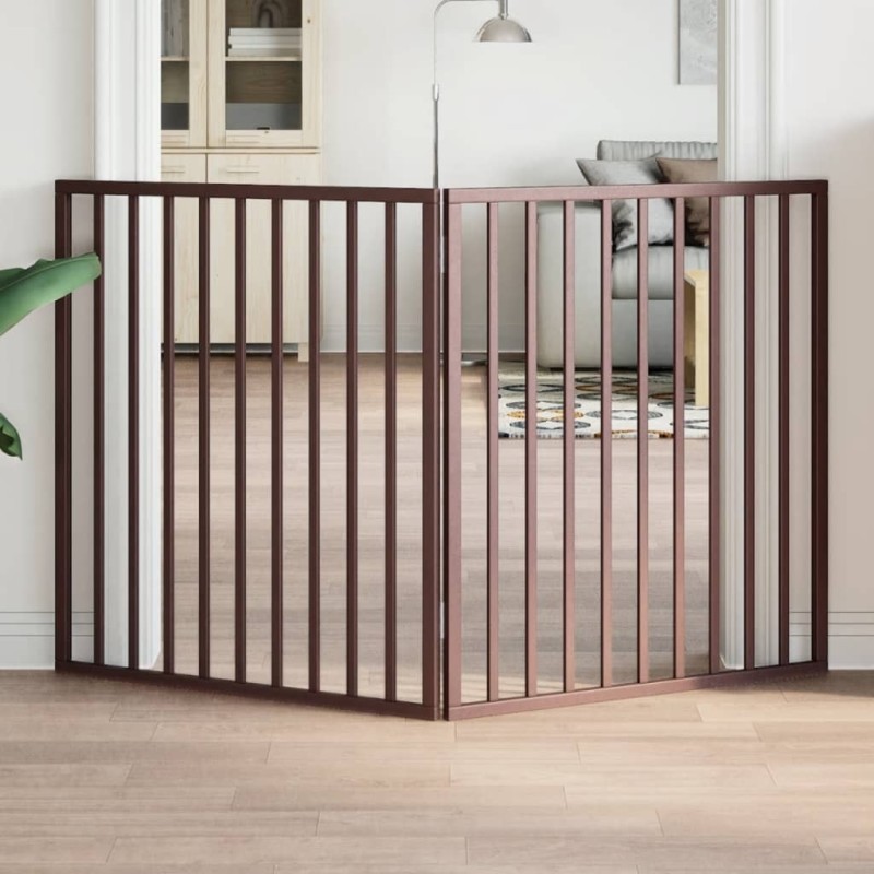 Barrière pour chien pliable 2 panneaux 160 cm bois de peuplier 561427561427